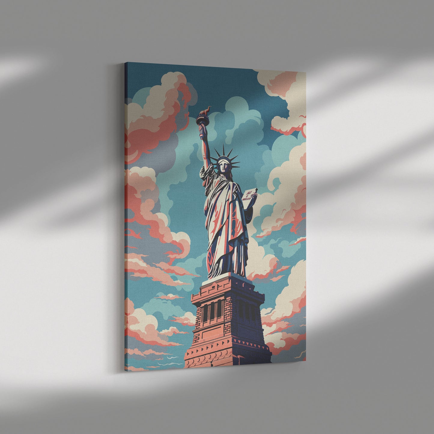 New York City Statue Of Liberty | Rectangle Canvas Wrap | Art Decor