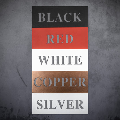 Early Runner Metal Decor - Made with 18 Gauge Steel | 5 Colors & 6 Sizes Available